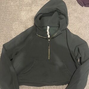 Lululemon Athletica Forest Green Half-Zip Hoodie